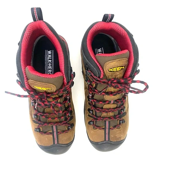 Keen Men's Brown/Ketchup Pittsburgh Steel Toe Work Boot